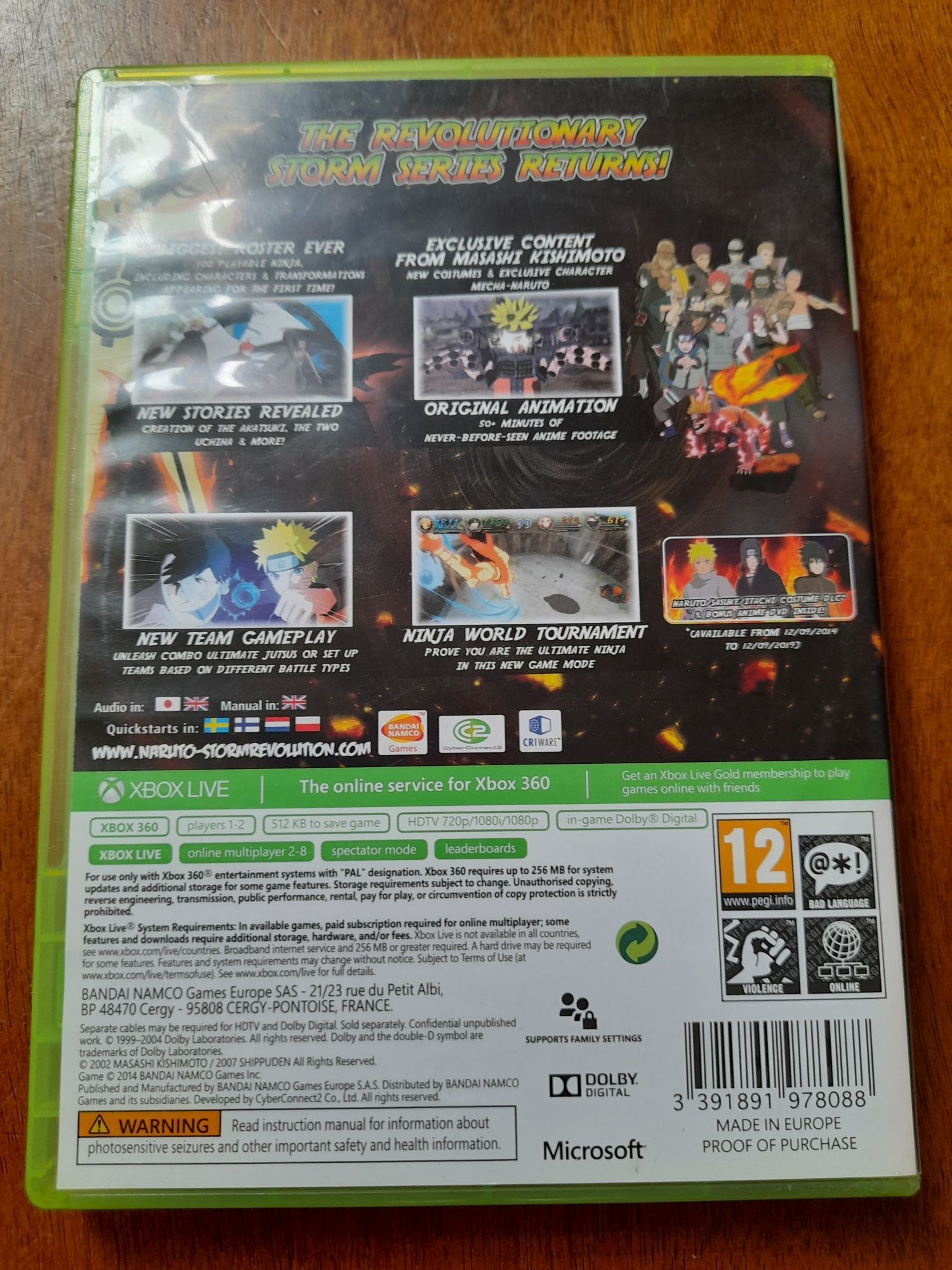 Naruto Shippuden Ultimate Ninja Storm Revolution Xbox 360