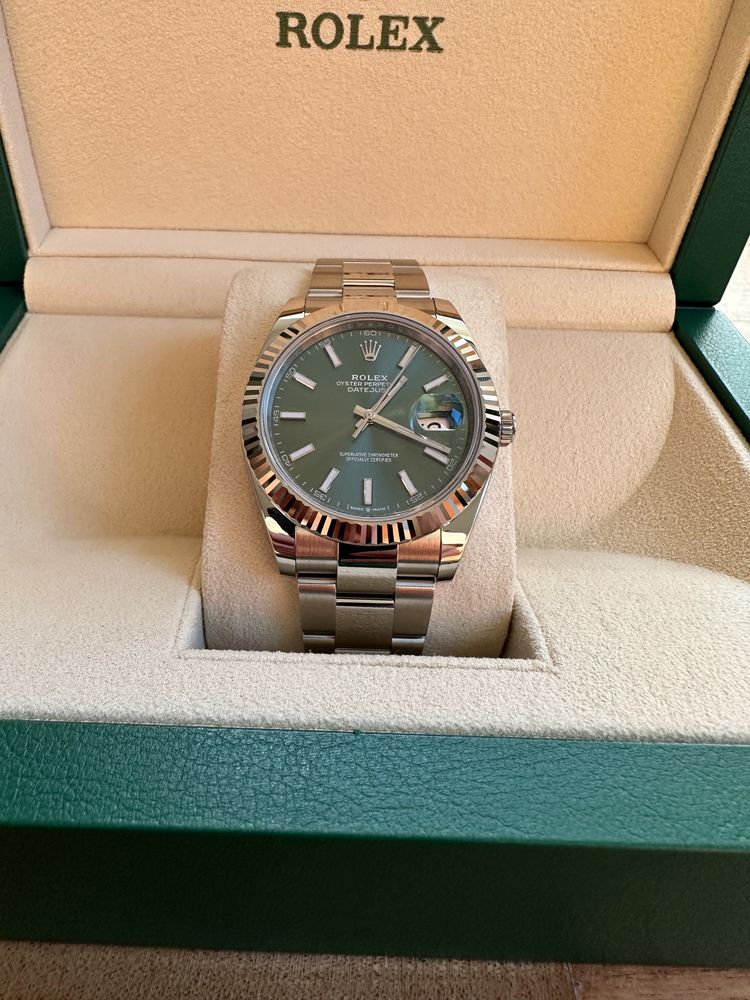 Rolex Datejust 41 green Oyster