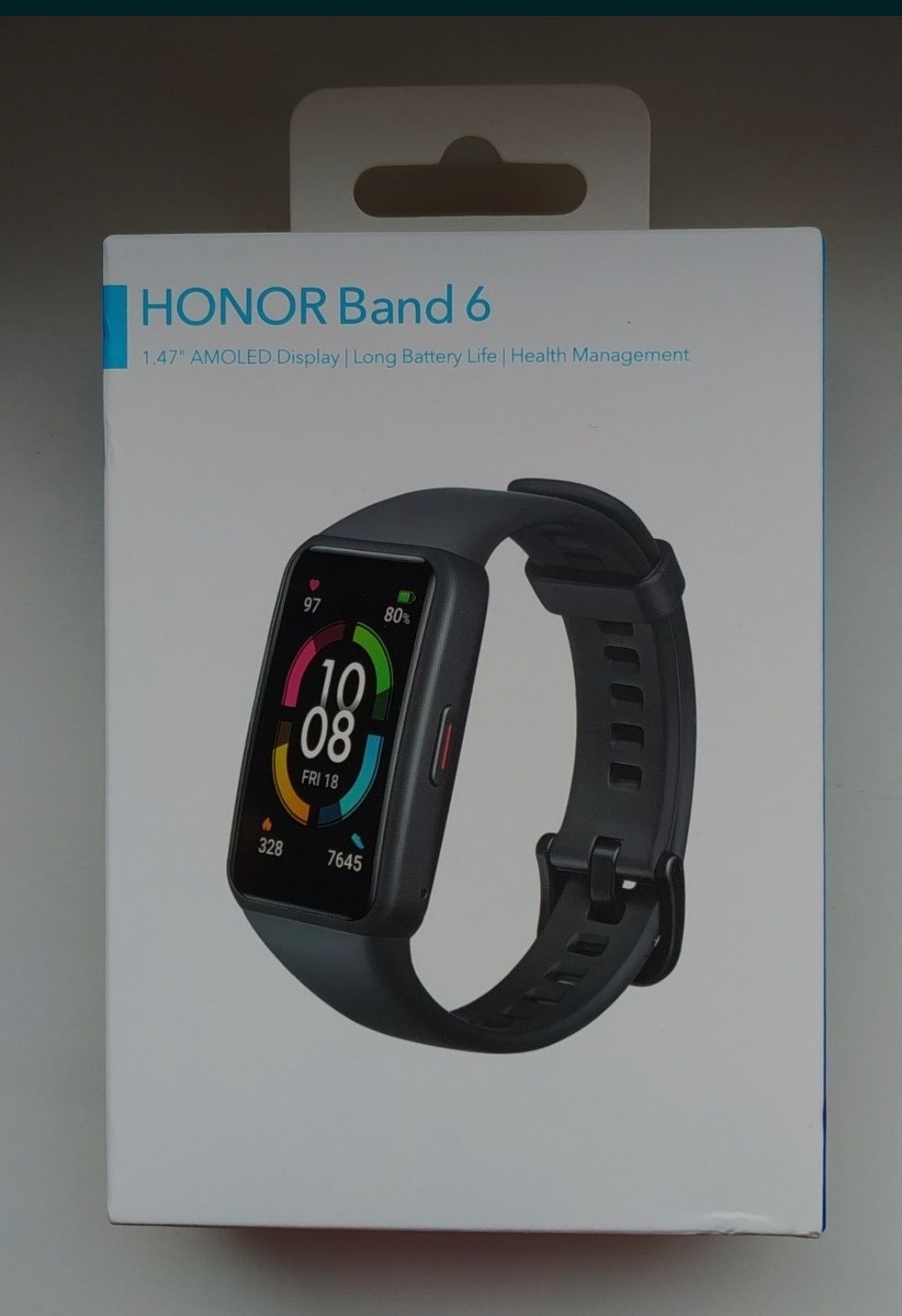 Фитнес браслет Honor band 6 (новый, черный), глобалка.