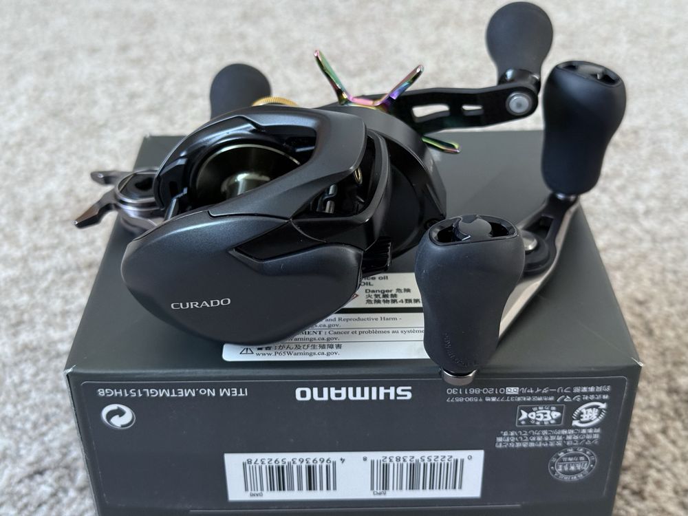 Shimano Curado 201 HG 7.4. Кастингова риболовна котушка