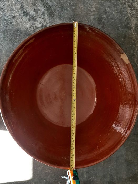 Alguidares antigos de barro. Lote de 8.