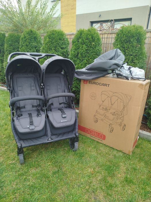 Euro-Cart wózek spacerowy bliźniaczy Doblo Iron