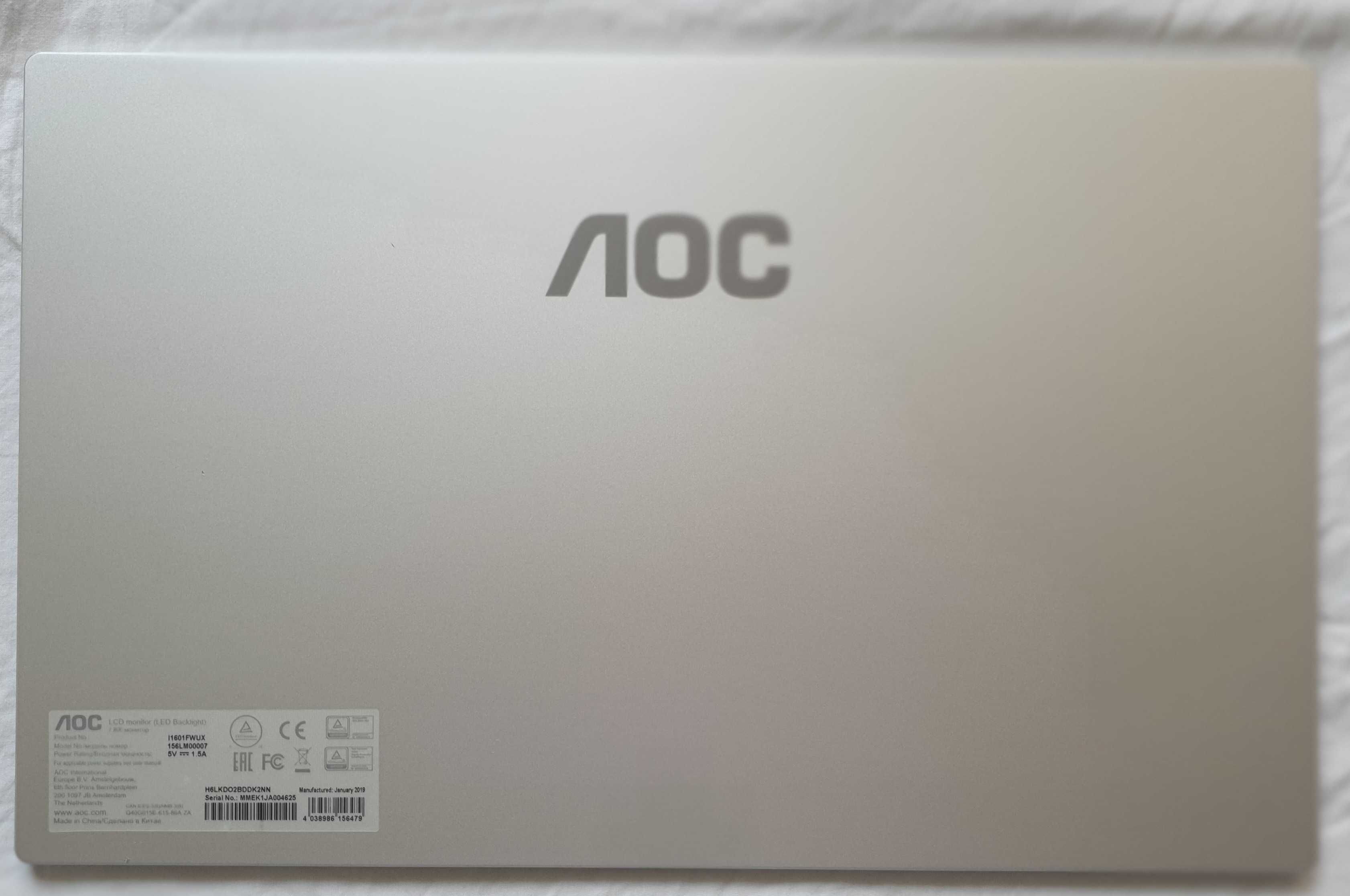 Monitor AOC I1601FWUX Full HD 1920x1080 Led