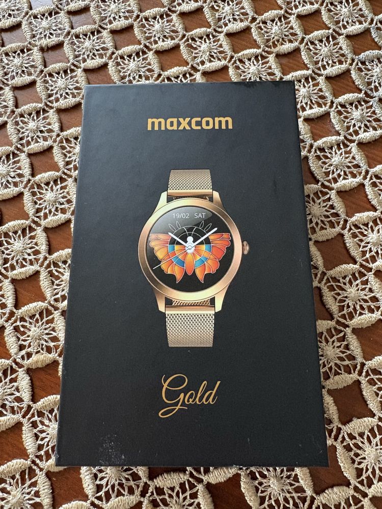 Smartwatch  Maxcom złoty NOWY