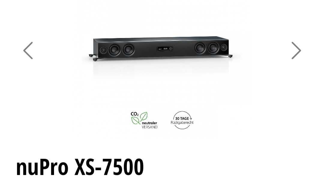 Nubert XS 7500 Soundbar