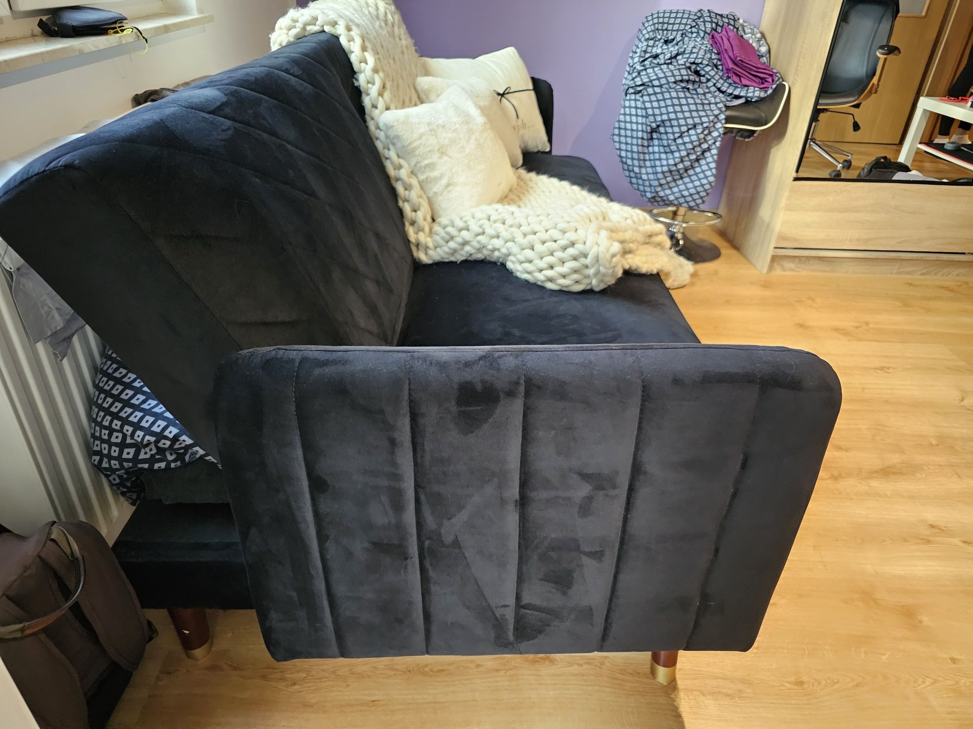 Kanapa sofa rozkładana velvet