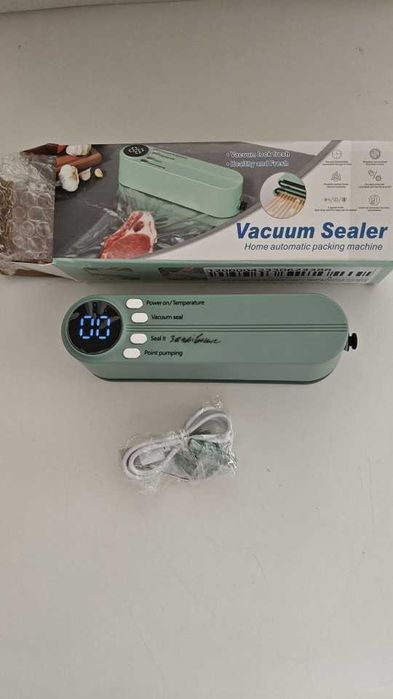 Вакуумный упаковщик Xiaomi SJT-818, автомат, портативный, зарядка USB