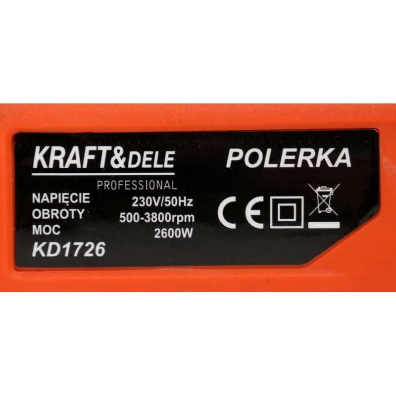 Polerka samochodowa MOCNA 2600W z regulacją szlifierka 180mm PROFI