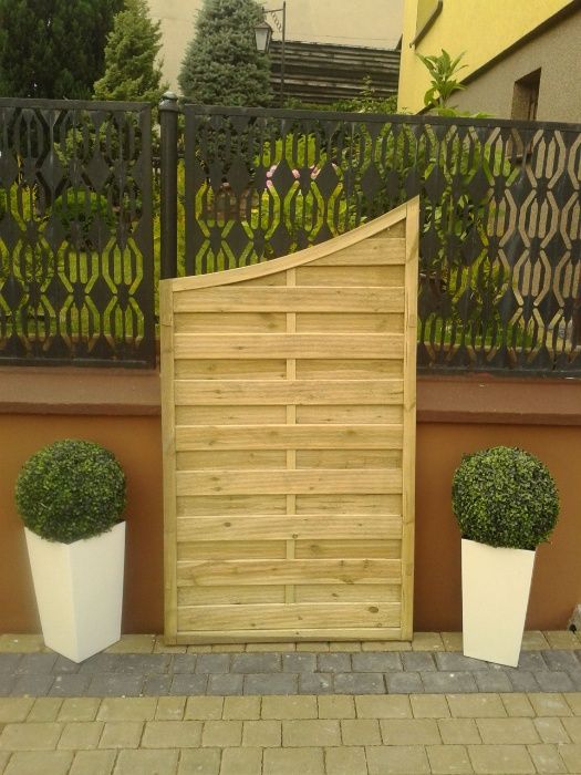 Płoty Pergole Pergola Pełna Z Łukiem Płot Ryflowany 180x180 cm