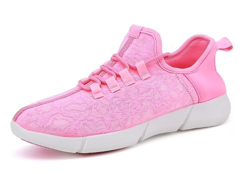 Buty LED ze światłowodem Hit różowe świecące rozmiar 39
