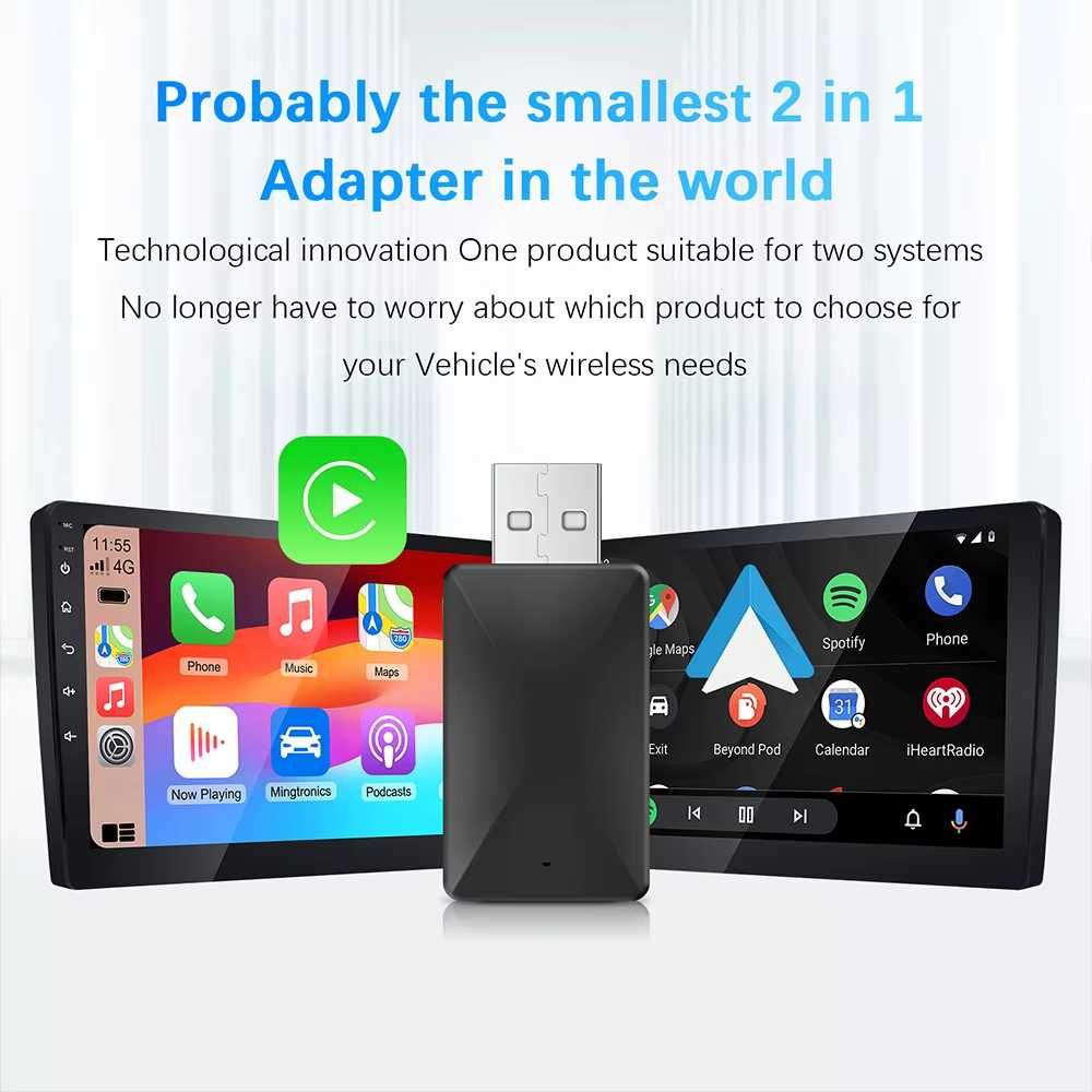 CarPlay / AndroidAuto / якісний безпровідний адаптер флешка карплей