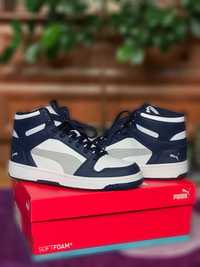 Оригінал PUMA Rebound LayUp 42 розмір 27 см White/Gray/Navy