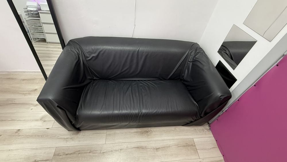 Skórzana kanapa bez funkcji spania