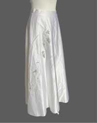 Spódnica spódniczka damska ślubna M 38 biały haft cywilny