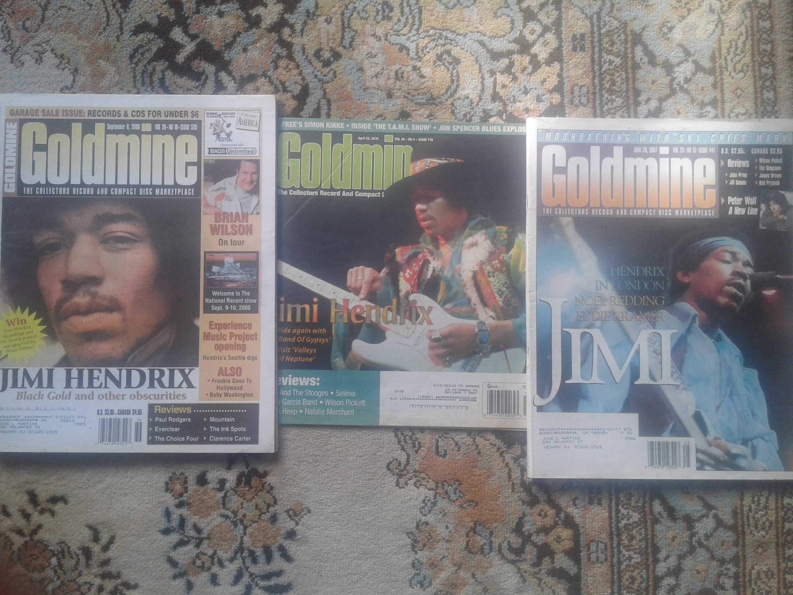 Jimi Hendrix + kinks + Byrds + Searchers + yardbirds   -   Revistas