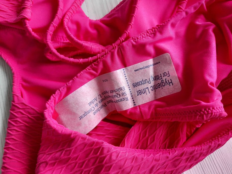 Розовый сдельный цельный купальник монокини Victoria's secret XS