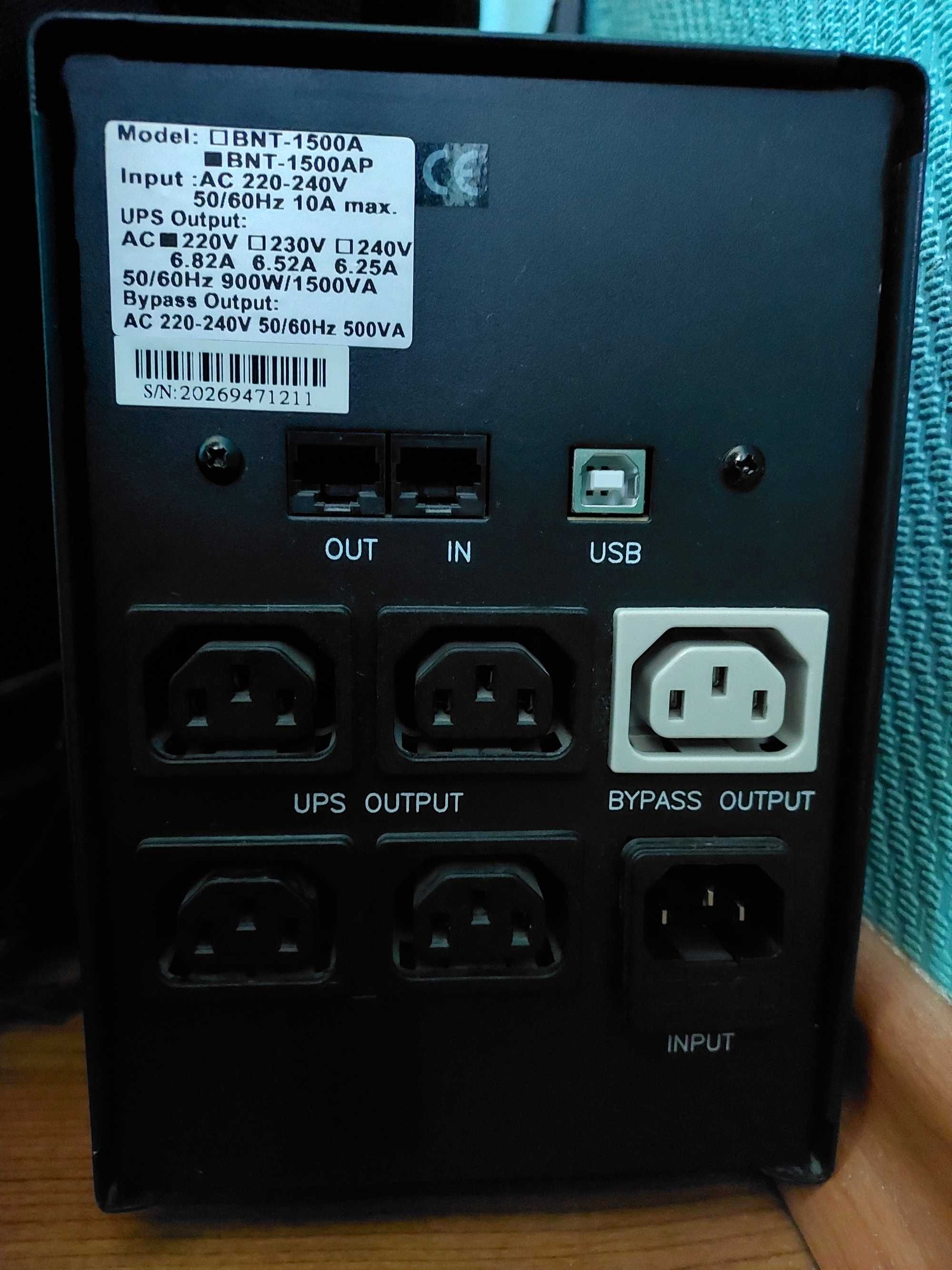ДБЖ Powercom BNT-1500AP, UPS, УПС, ИБП