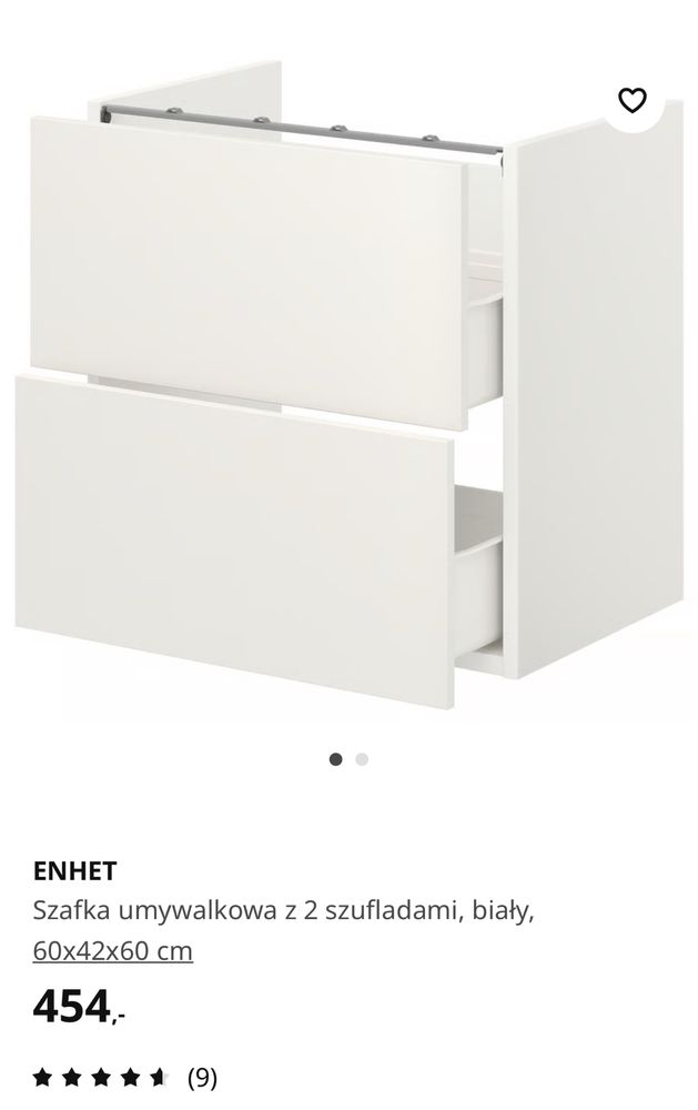 Szafka z umywalką Ikea Enhet/tvallen