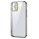 Joyroom cienkie przezroczyste etui z ramką do iPhone 12 Pro złoty