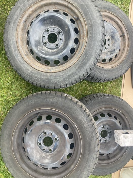 Kola zimowe + Kolpaki Ford 14 oryginalne