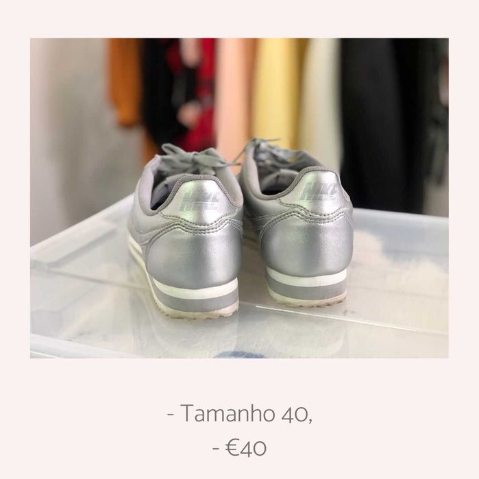 Nike Cortez Prateado