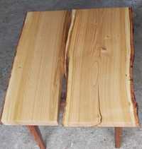 Stolik  kawowy  drewniany   , czereśnia  , nogi  drewniane deska