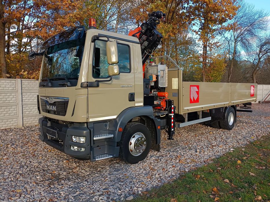MAN TGS TGL * 4x2* *TGM 15.250 +DŻWIG KRAN HDS ATLAS 96.3E*Kran* Sterowanie Radiowe* ROTATOR* Skrzynia 6.5m* 111000km - JAK NOWY* z NIEMIEC  *1 Właściciel* 111000KM SERWIS* NIESPOTYKANY*