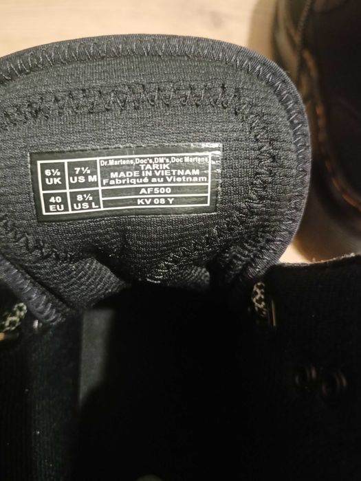 Dr. Martens 40 buty za kostkę zimowe jesienne czarne szare nowe