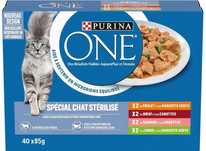 Mokra karma PURINA ONE Sterilcat kot sterylizowany MIX smaków 40x85g