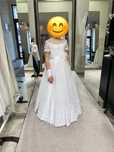 Sukienka komunijna Emmi Mariage rozm 134 / 140 + rękawiczki + bolerko