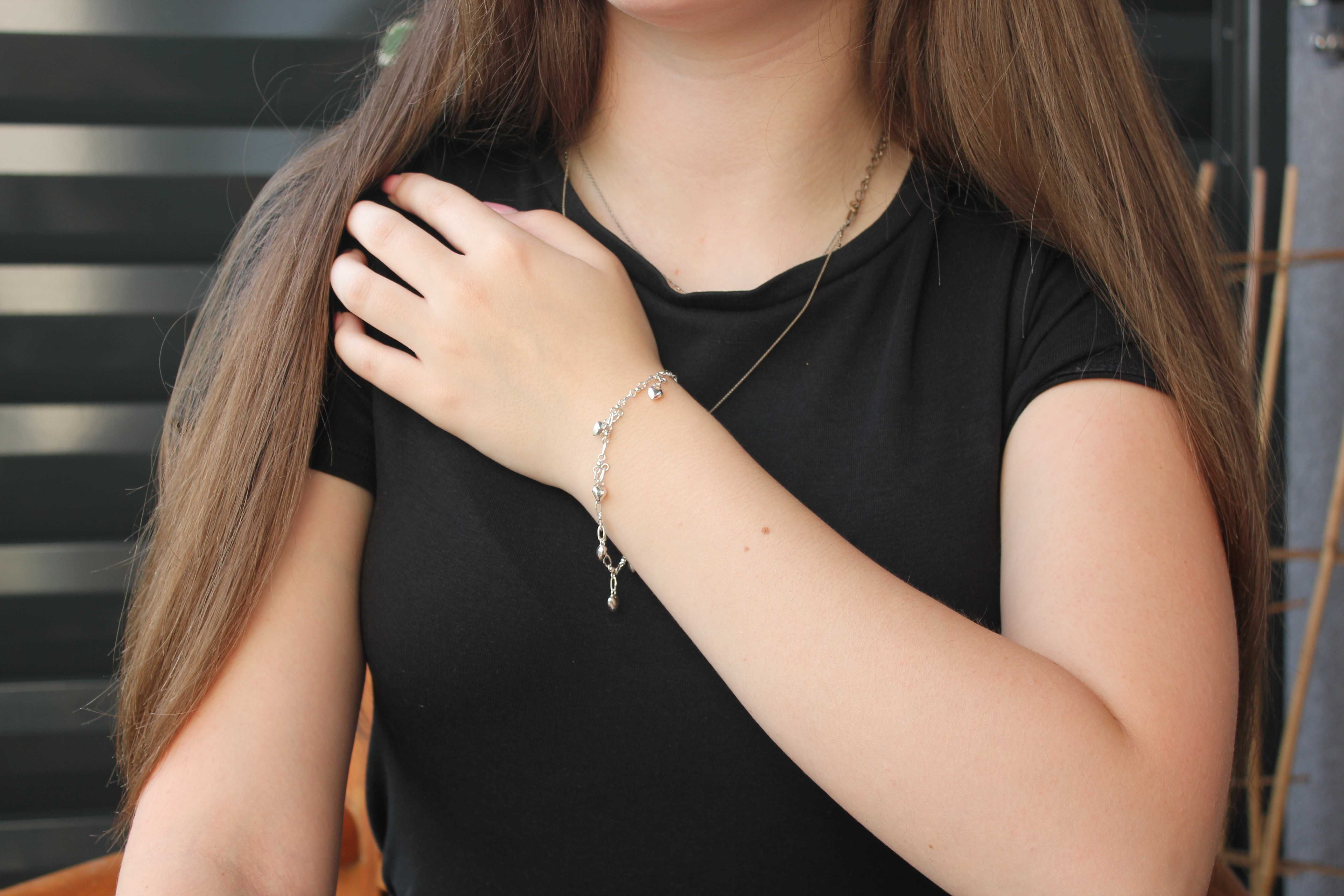 Bransoletka srebrna 925, Prezent, grzechotka, BR10722SL