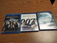 4 filmy Blu-ray, stan idealny Bond plus Incepcja