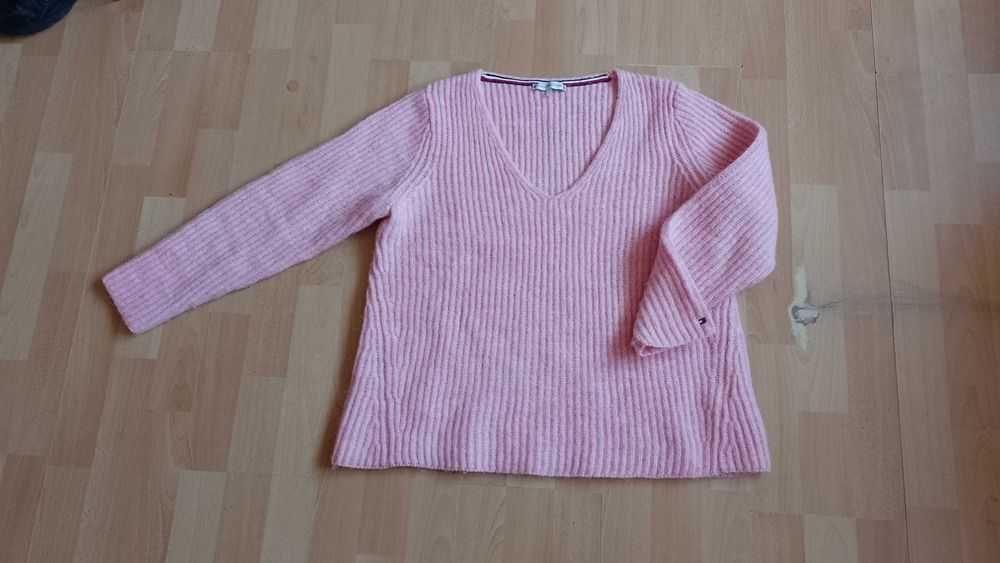Damski sweter TOMMY HILFIGER r.L wełna stan bardzo dobry