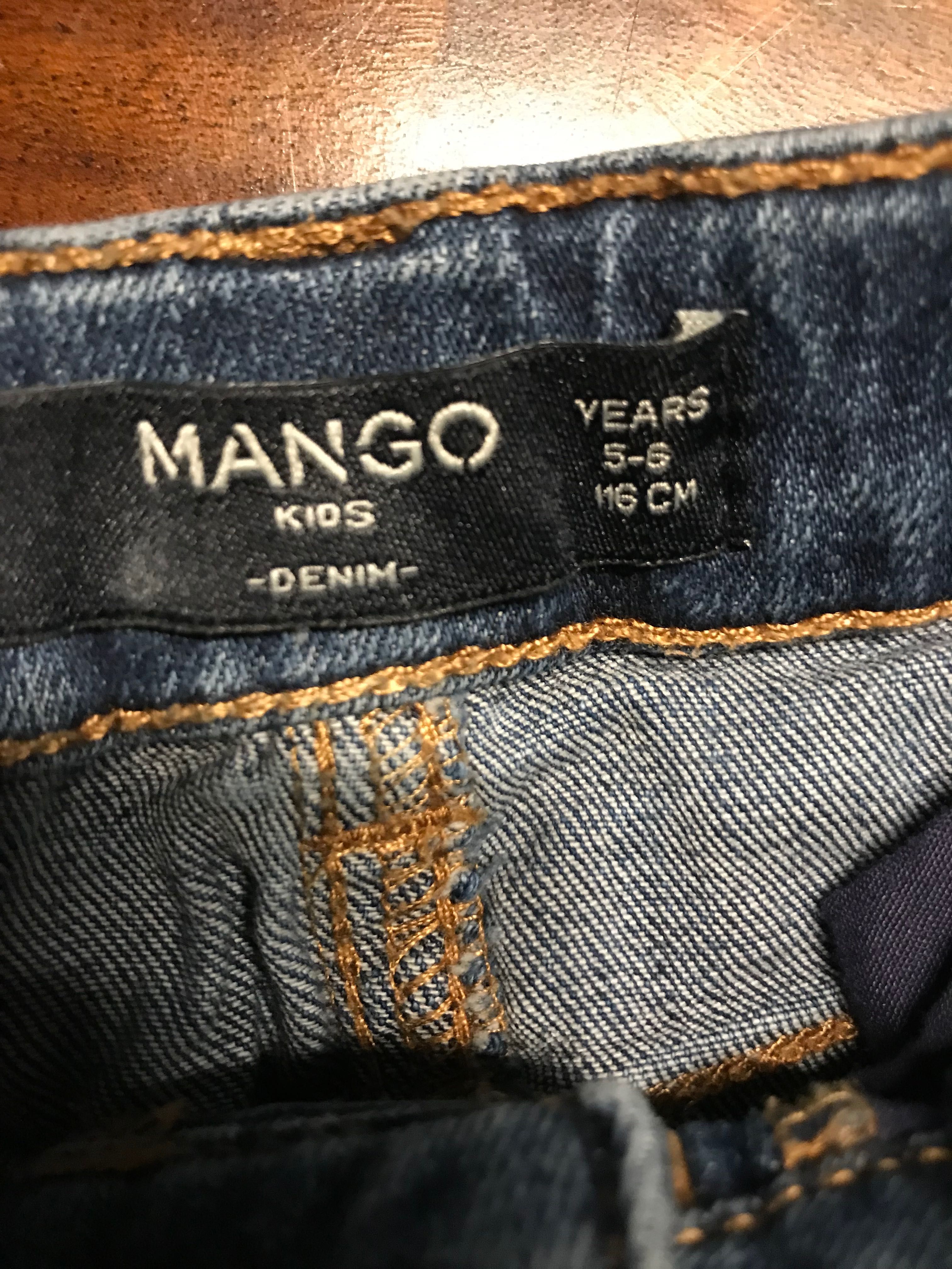 Spodnie jeansy Mango rozm. 116