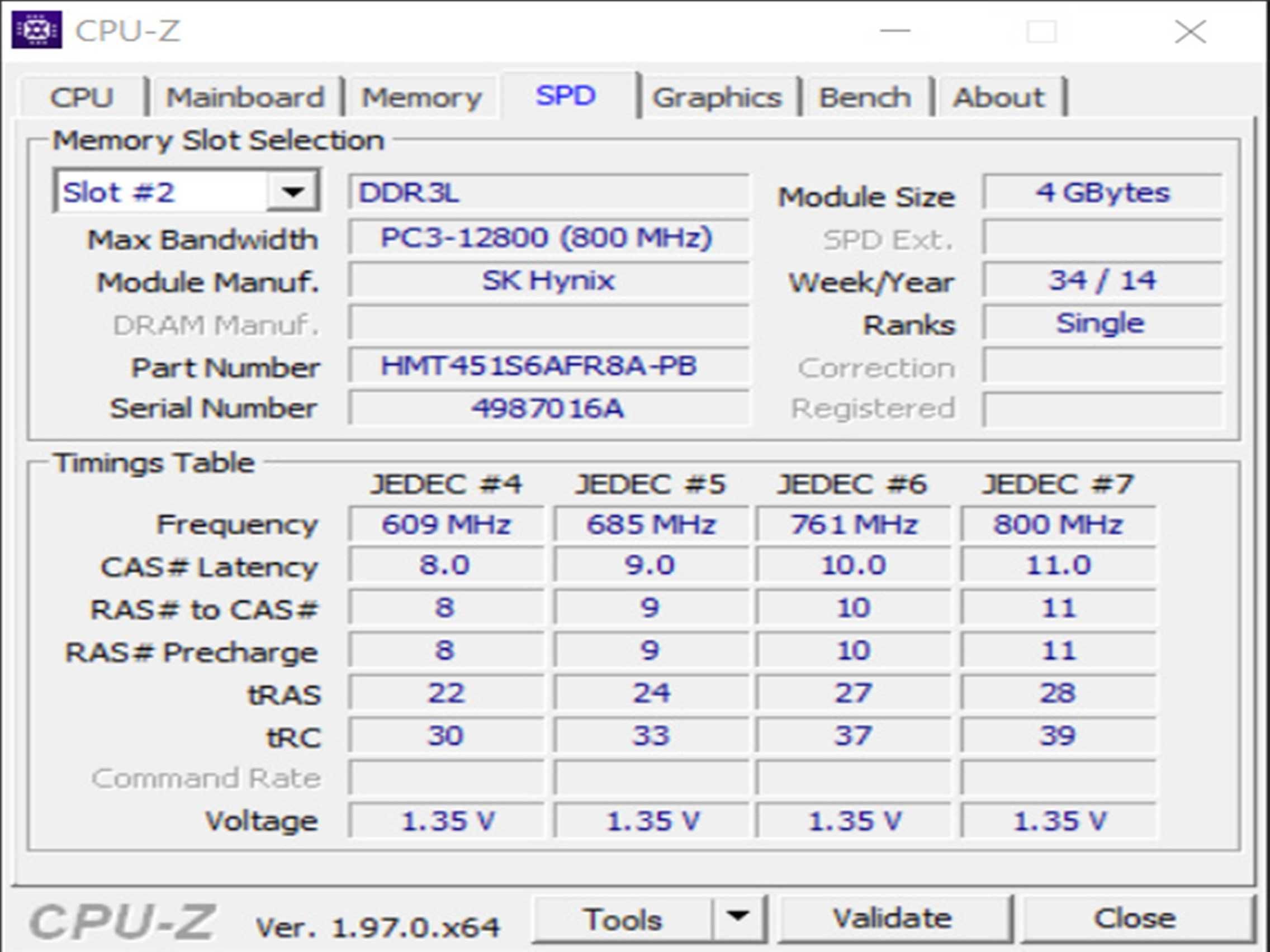 DDR3 8GB HyniX 12800 L
