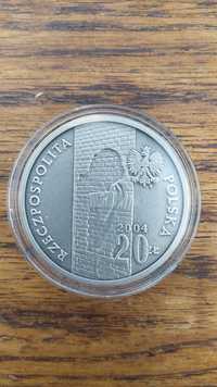 Moneta srebrna 20 zł Pamięci ofiar getta w Łodzi
