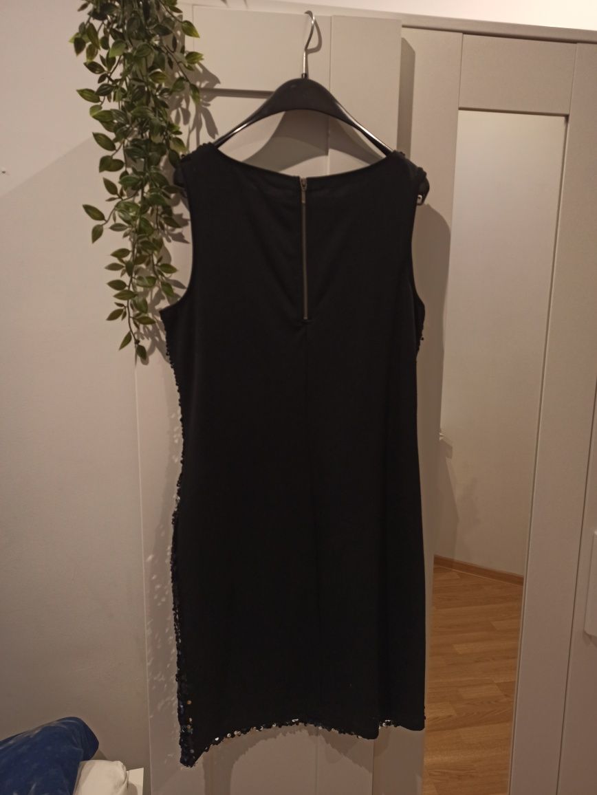 Sukienka czarna z cekinami KappAhl, rozm. S/M (36/38)