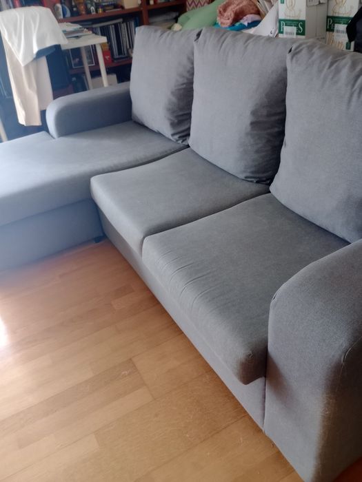 Chaise long cinzento