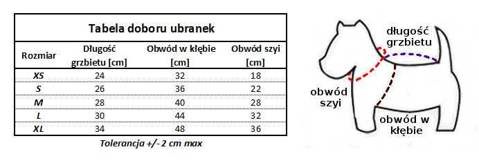 Lekkie ubranie dla psa, czerwone, rozmiar M