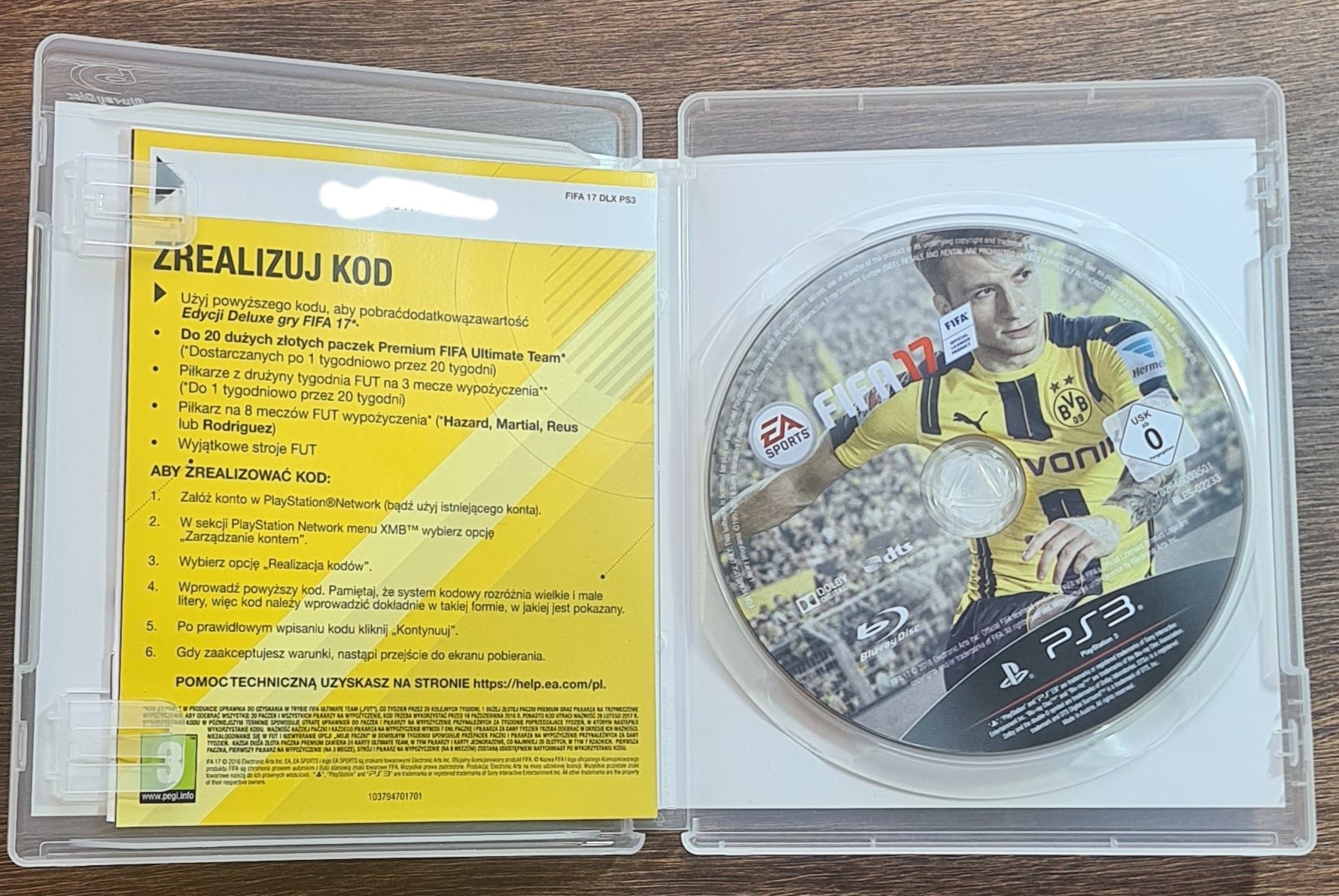 FIFA 17 deluxe + kod PS3