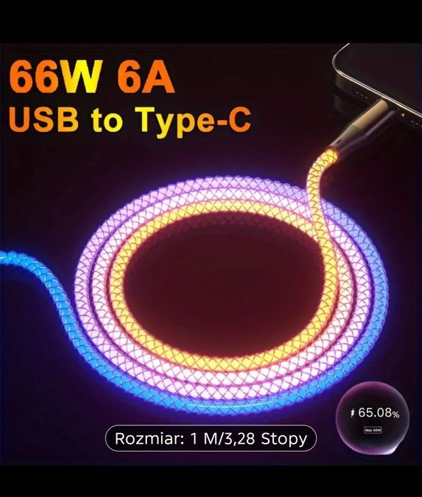 Przewód Ładowarki USB C Typu C Szybki Przewód Do Ładowania Danych