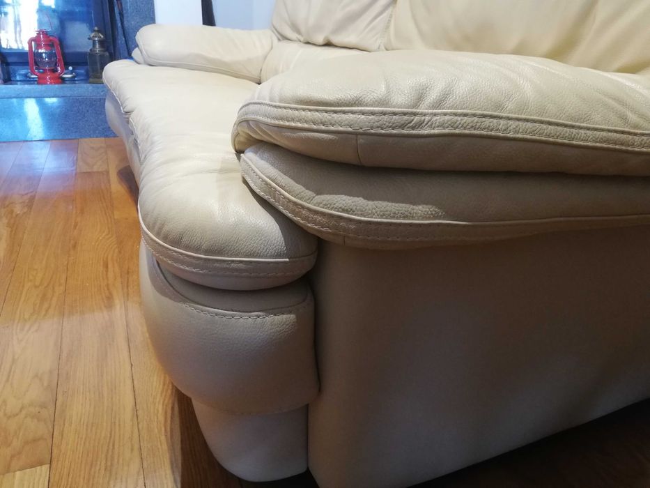 Sofá 3 Lugares | Pele búfalo | Elevada Qualidade