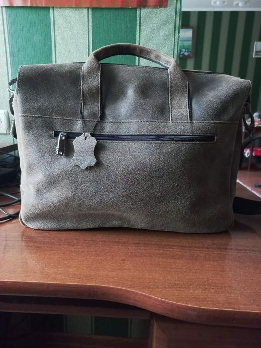 Сумка шкіряна для ноутбука