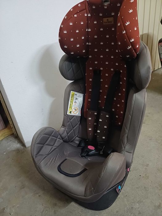 Cadeira auto Lorelli cinza e vermelha