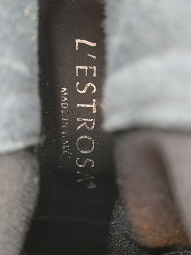 L’estrosa Італія ботфорди чоботи сапожки  шкіра стрейтч р.37 (24,5)