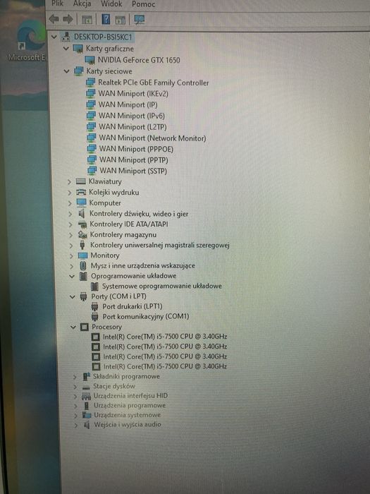 Komputer stacjonarny gtx 1650