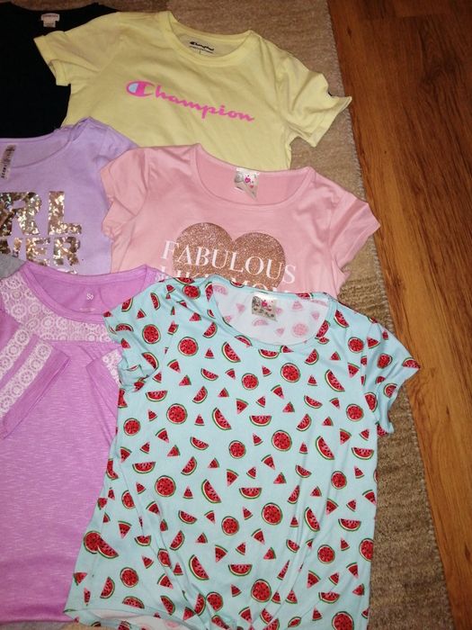 Paka, zestaw ubrań dla dziewczynki, koszulki, rozmiar 146 - 152