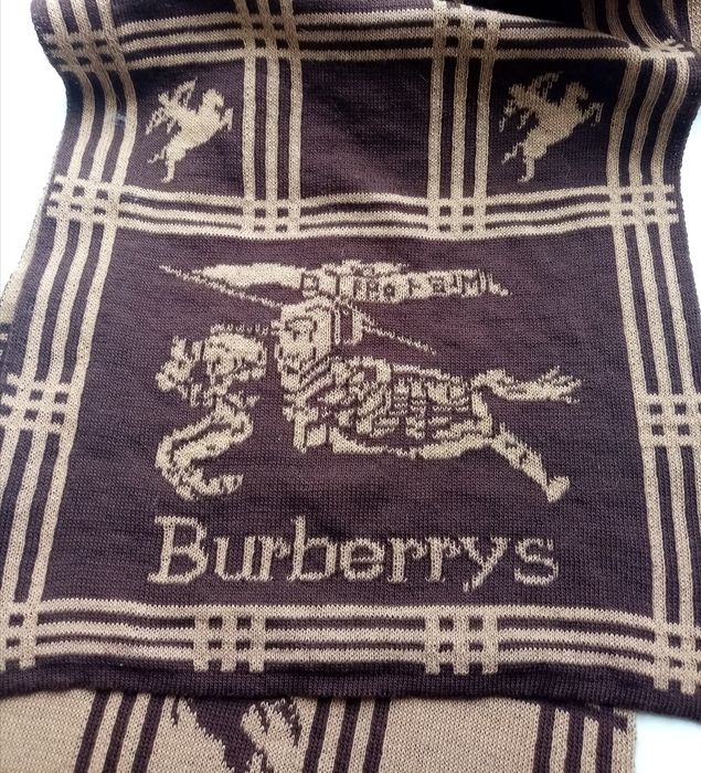 Вінтажний двохсторонній кашеміровий шарф Burberry (оригінал).
