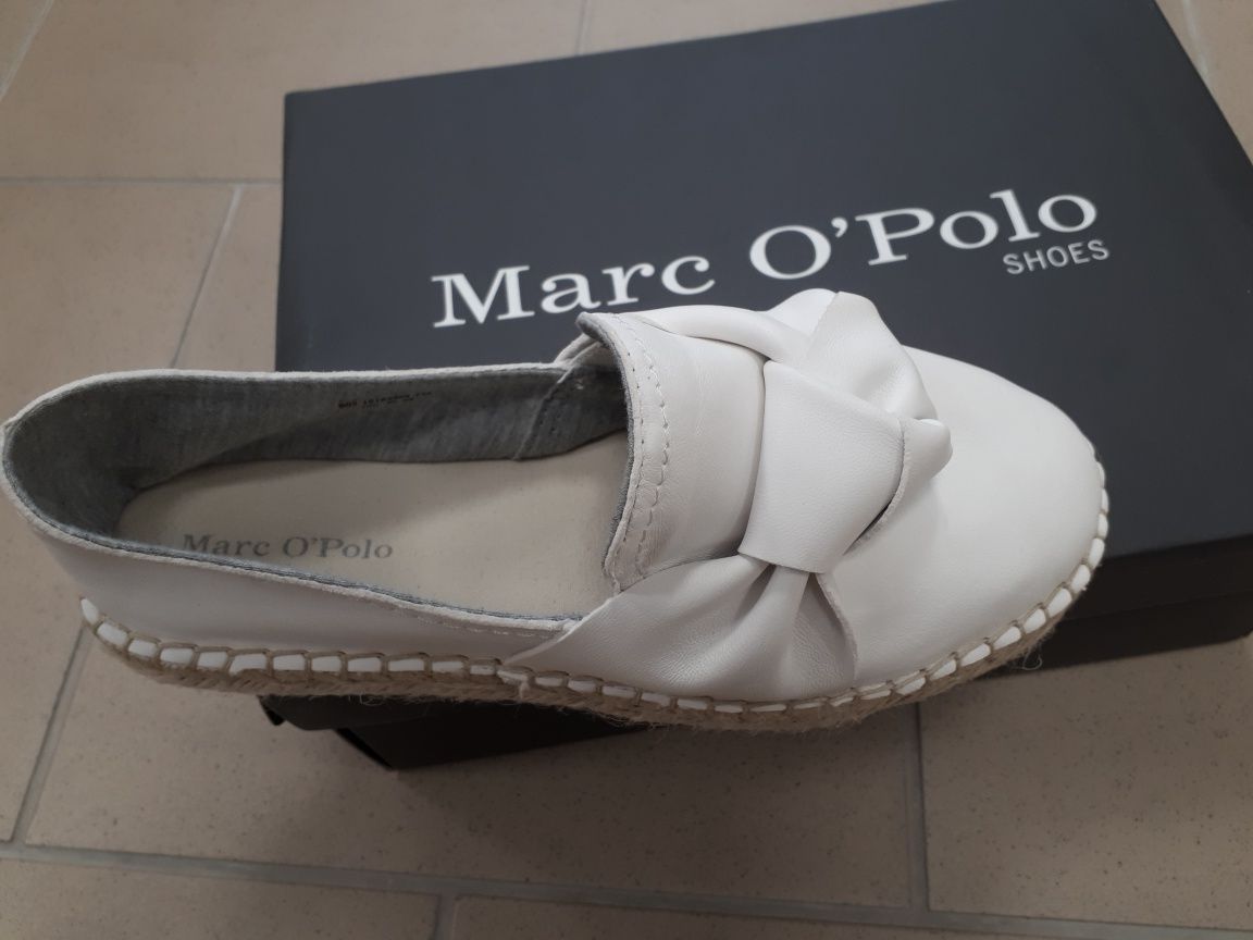 Espadryle skóra Marc O'Polo