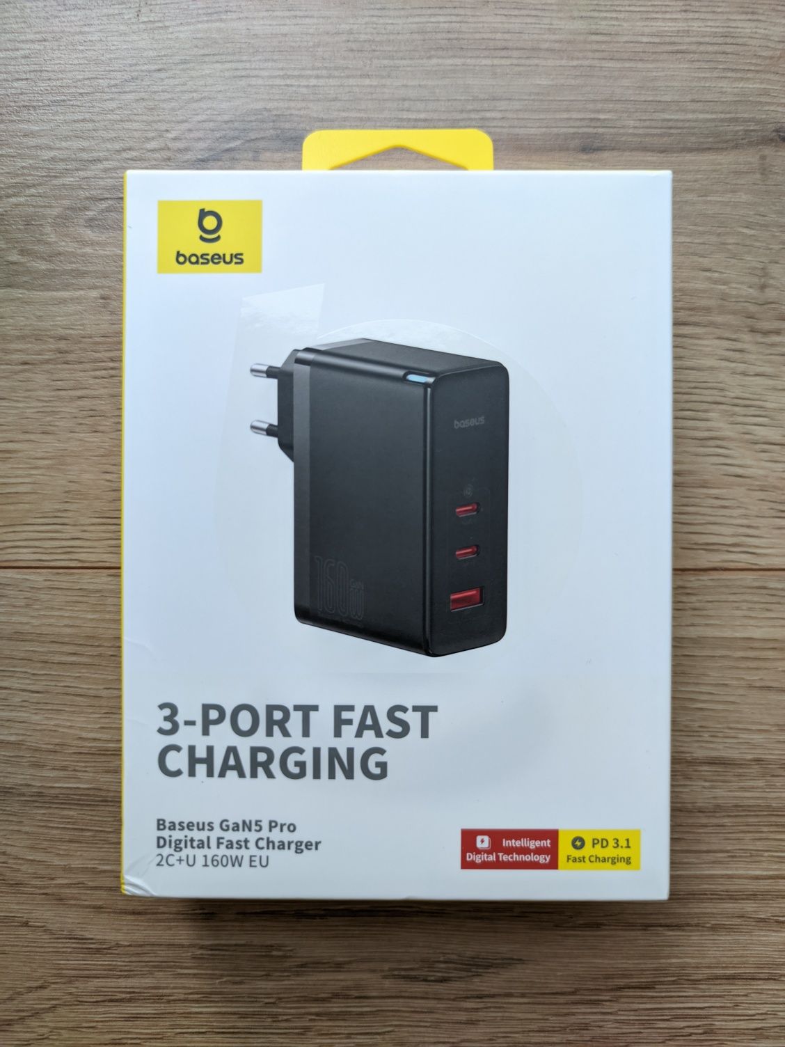 Зарядний пристрій Baseus GaN5 Pro 160W QC4.0+PD3.1. Новий